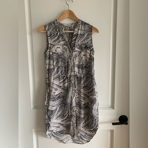 H&M Draw-String Dress with Pockets in Gray
